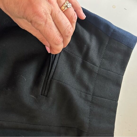 NEW Club Monaco Black Blue Ryanne slim leg Pant Size 0 - Picture 12 of 15